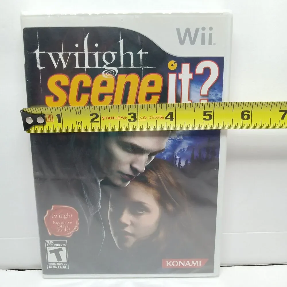 Scene It? Twilight Wii Game Movie Trivia 500 Questions New Sealed 1-4 Players